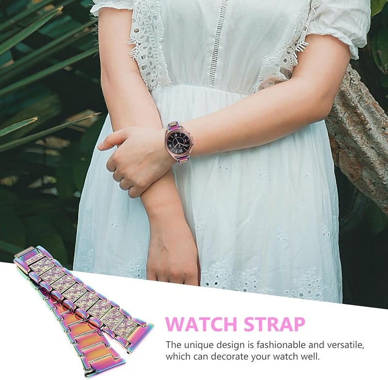 Stainless Steel Rhinestone Watch Band Compatible with Galaxy Watch Stylish Secure Fit - Image 4